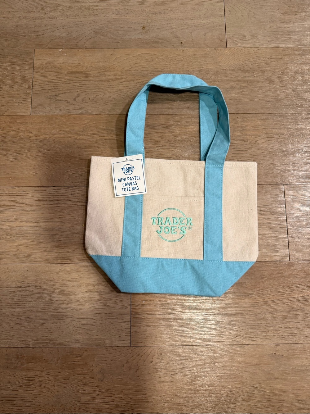 Trader Joe’s Mini Pastel Canvas Tote Bag